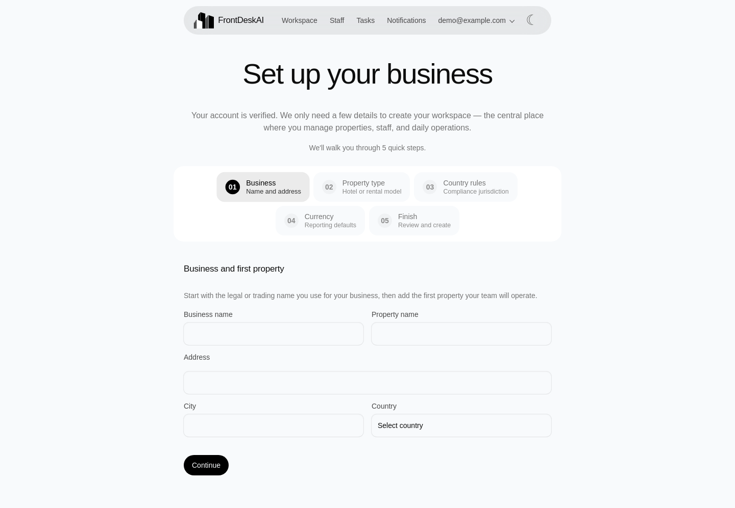 Setting Up Your Organization