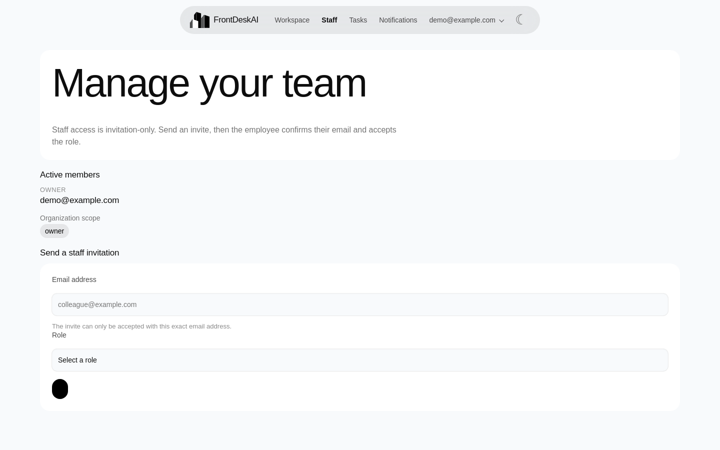 Staff Management